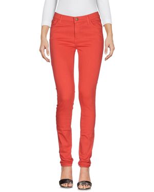 Manila Grace Denim Trousers - Red