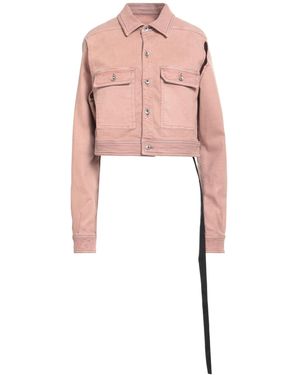 Rick Owens Denim Outerwear - Pink