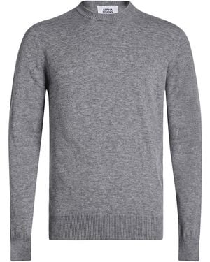 Alpha Studio Sweater Geelong Wool - Gray