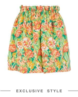 CATERINA GATTA x YOOX Mini Skirt Silk - Yellow