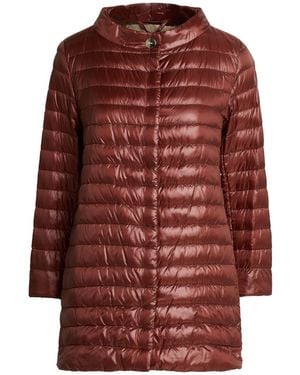 Herno Plumífero Y Acolchado - Rojo