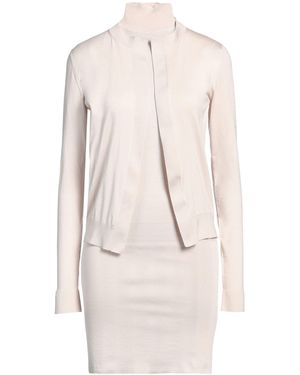 Fendi Mini Dress Silk, Polyamide, Elastane - Natural