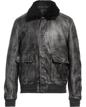 THE JACK AND JACKIE LEATHERS Jacket Leather - Gray