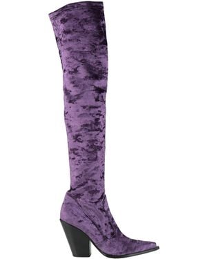 Elena Iachi Boot Textile Fibers - Purple