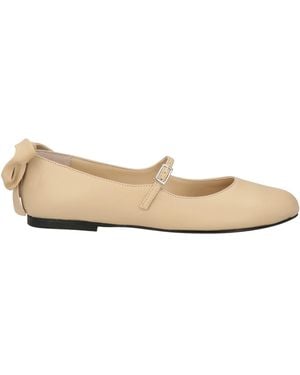 Gia Borghini Ballet Flats Leather - Natural