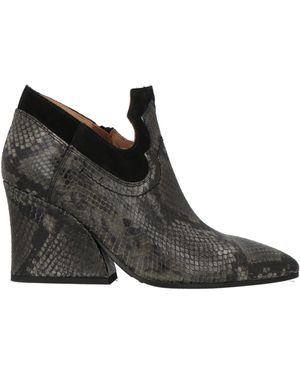ETTORE LAMI Dark Ankle Boots Leather - Black