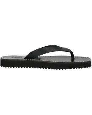 Alohas Thong Sandal Leather - Black