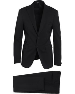 Tonello Suit Polyester, Virgin Wool, Elastane - Black