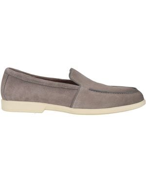 Santoni Loafers Leather - Gray