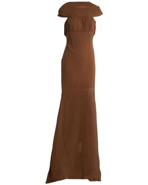 GIUSEPPE DI MORABITO Maxi Dress Silk, Elastane - Brown