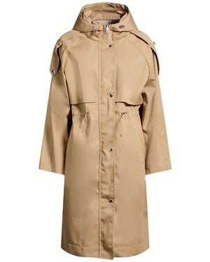 Paltò Overcoat & Trench Coat Polyester, Cotton - Natural