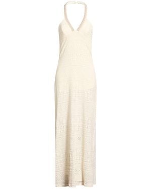 Liu Jo Maxi Dress Cotton, Polyamide, Elastane - White