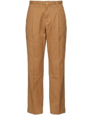 Briglia 1949 Camel Trousers Modal, Cotton, Elastane - Natural