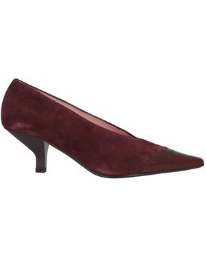 Ras Burgundy Pumps Leather - Purple