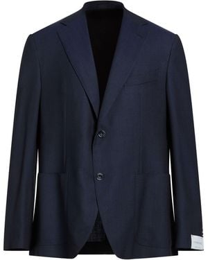 Caruso Midnight Blazer Wool - Blue