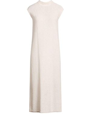 Gentry Portofino Midi Dress Alpaca Wool, Mohair Wool, Viscose, Polyamide, Polyester - White