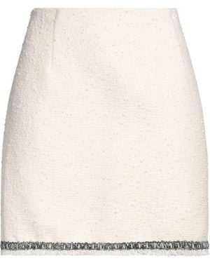 Moncler Contrasting-Trim Tweed Miniskirt - Natural