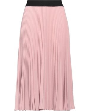 Shirtaporter Antique Rose Midi Skirt Polyester - Pink