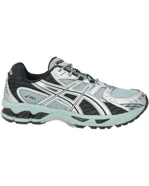 Asics Sneakers Textile Fibers, Leather - Metallic