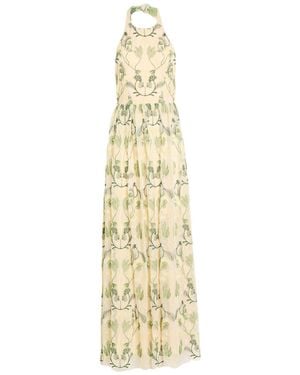 Agua Bendita Maxi Dress Nylon - Metallic