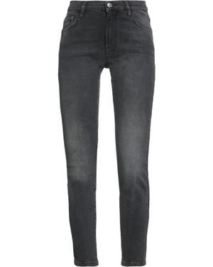 Iceberg Charcoal Jeans Cotton, Elastane - Gray