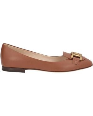 Tod's Ballet Flats Leather - Brown