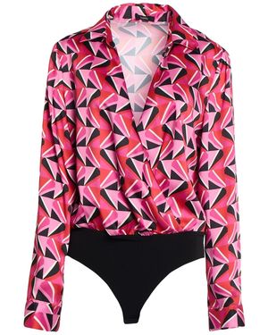 Hanita Bodysuit Polyester - Red