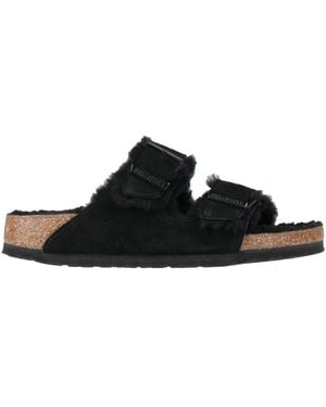 Birkenstock Sandals Leather - Black