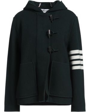 Thom Browne Coat Virgin Wool - Black