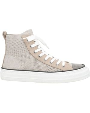 Brunello Cucinelli Trainers Textile Fibres, Leather - White