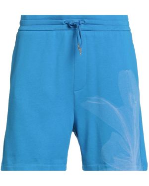 ARMANI EXCHANGE Azure Shorts & Bermuda Shorts Cotton, Polyester - Blue