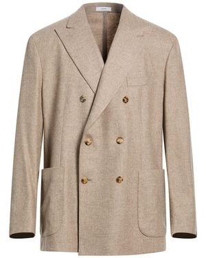 Boglioli Blazer Virgin Wool, Polyamide, Acrylic, Cashmere, Elastane - Natural