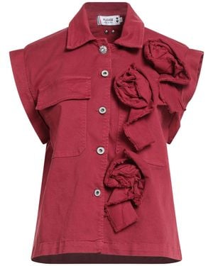 Please Shirt Cotton, Elastane - Red