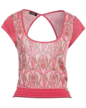 Liu Jo Top Viscose, Polyamide, Metallized Polyamide - Pink
