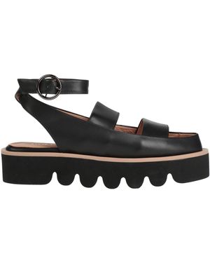 All Black Sandalias - Negro