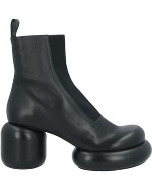 Jil Sander Ankle Boots Leather, Textile Fibres - Black