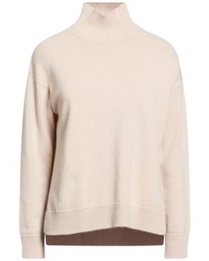 Max Mara Blush Turtleneck Wool, Cashmere - Natural