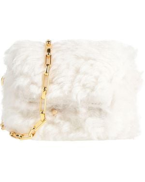 Marni Cross-Body Bag Lambskin, Calfskin, Metal - White