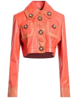 Dolce & Gabbana Jacket Lambskin - Red
