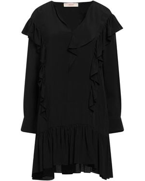 Jucca Mini Dress Acetate, Silk - Black