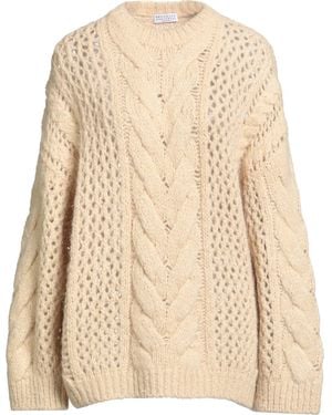 Brunello Cucinelli Jumper Alpaca Wool, Polyamide, Wool - Natural