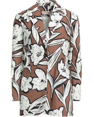 LAVIEPURE MAISON Blazer Cotton, Elastane - Brown