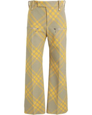 Burberry Trousers Virgin Wool - Yellow