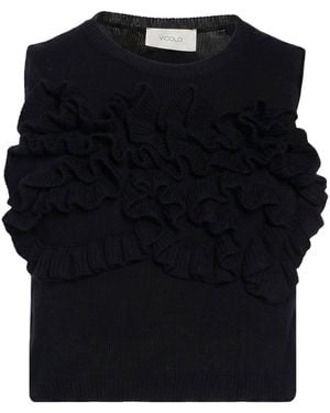 ViCOLO Top Viscose, Acrylic, Elastane - Black