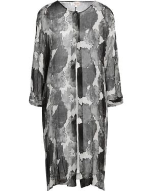 HER SHIRT HER DRESS Overcoat & Trench Coat - Gray