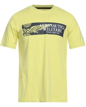 Aeronautica Militare Lime T-Shirt Cotton, Elastane - Yellow
