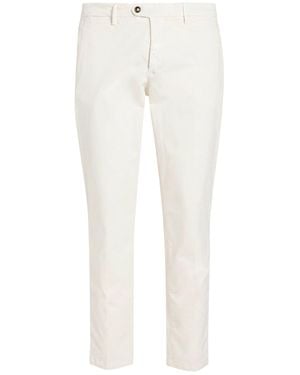 Siviglia Ivory Pants Cotton, Elastane - White