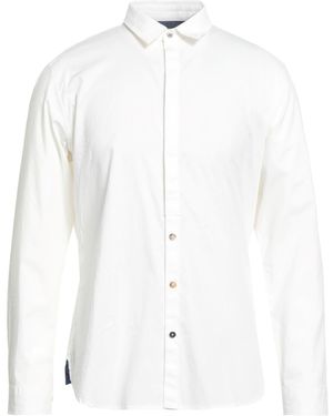 Berna Shirt Cotton, Elastane - White