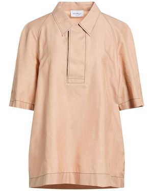 Ferragamo Sand Shirt Cotton, Silk - Natural