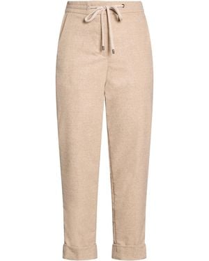 Peserico Pants Wool, Polyester, Viscose, Polyamide, Elastane - Natural